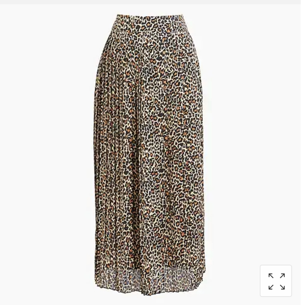 BNWT Jcrew Leopard midi Skirt